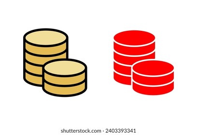 Money icon set illustration. Money sign and symbol