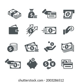 Money Icon Set - Utility Series