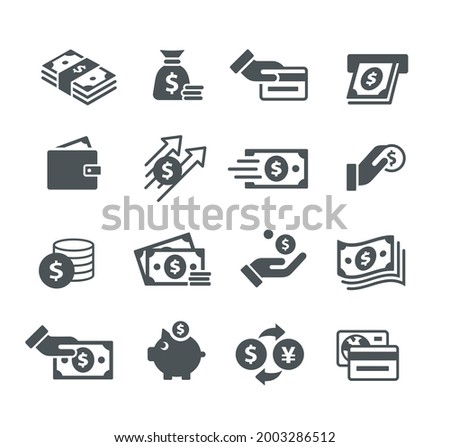 Money Icon Set - Utility Series