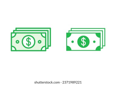 Money icon set. Money vector icon. 