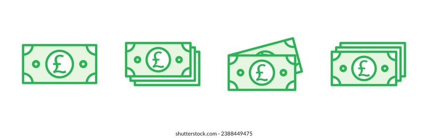 Money icon set. Money vector icon. 