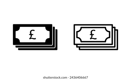 Money icon set. Money vector icon. 