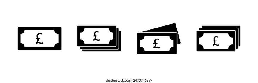 Conjunto de iconos de dinero. Icono de Vector de dinero. 