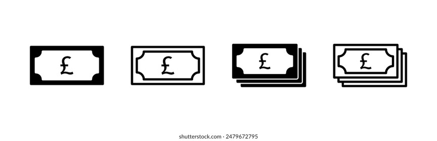 Money icon set. Money vector icon. 
