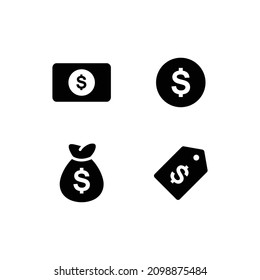 Geldsymbol-Set, Vektorgrafik