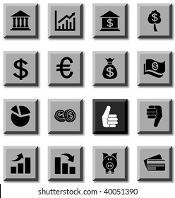 MOney icon set. Vector illustration.