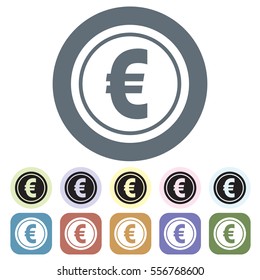 Money icon set.Vector illustration

