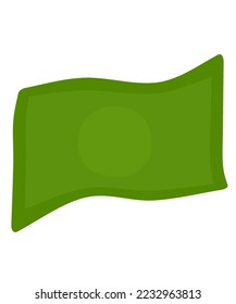 money icon for sign payment or symbol for online payment. green money without curency logo.