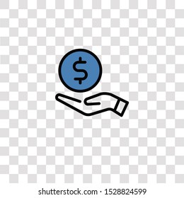 money icon sign and symbol. money color icon for website design and mobile app development. Simple Element from business set collection for mobile concept and web apps icon.