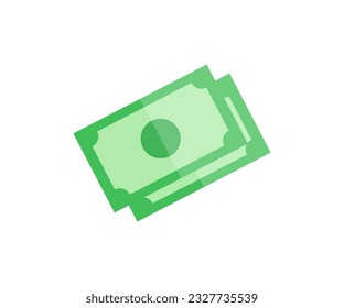 Icono de dinero, diseño plano simple. Diseño e ilustración de vectores de monedas de papel.

