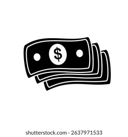 money icon, simple flat style, vector illustration symbol sign logo template pictogram, for ui or ux isolated on white for mobile app, editable
