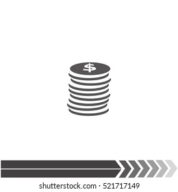 Money icon. Simple illustration.