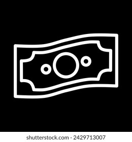 icono de dinero ilustración vectorial simple