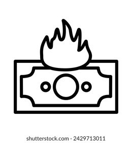 money icon simple vector illustration