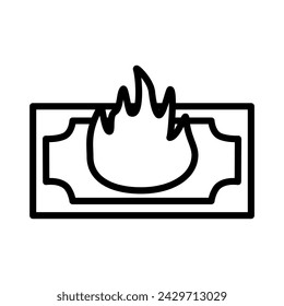 icono de dinero ilustración vectorial simple