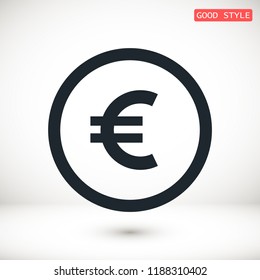Money icon, stock vector illustration flat design style