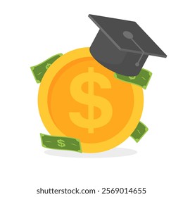Money icon. Study for money icon. Flat style. Vector icon.