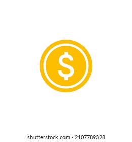 money icon symbol. dollar symbol vector isolated on white background