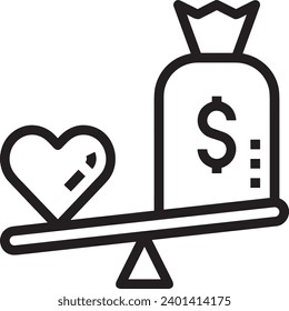 Money icon symbol vector image. Illustration of the dollar currency design image