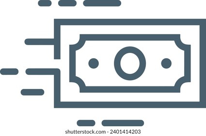 Money icon symbol vector image. Illustration of the dollar currency design image