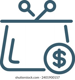 Money icon symbol vector image. Illustration of the dollar currency design image