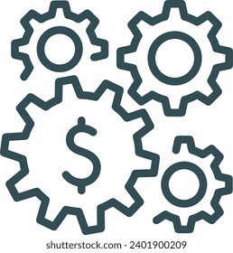Imagen vectorial del símbolo del dinero. Ilustración de la imagen de diseño de moneda en dólares