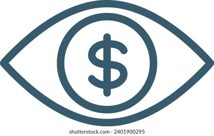 Money icon symbol vector image. Illustration of the dollar currency design image