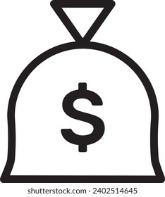 Money icon symbol vector image. Illustration of the dollar currency design image