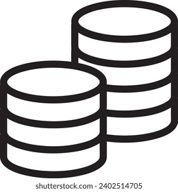 Geldsymbol, Vektorbild. Illustration des Designbildes der Dollar-Währung