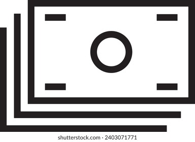 Imagen vectorial del símbolo del dinero. Ilustración de la imagen de diseño de moneda en dólares