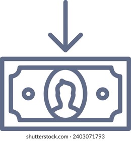 Money icon symbol vector image. Illustration of the dollar currency design image