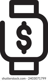 Money icon symbol vector image. Illustration of the dollar currency design image