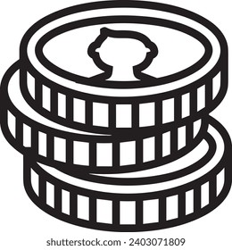 Geldsymbol, Vektorbild. Illustration des Designbildes der Dollar-Währung