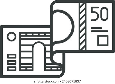 Money icon symbol vector image. Illustration of the dollar currency design image