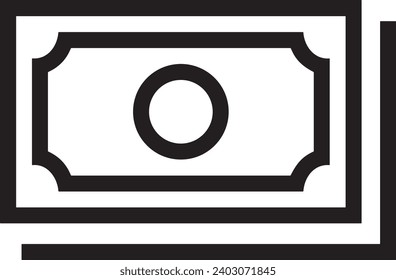 Imagen vectorial del símbolo del dinero. Ilustración de la imagen de diseño de moneda en dólares