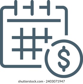 Money icon symbol vector image. Illustration of the dollar currency design image