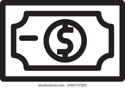 Money icon symbol vector image. Illustration of the dollar currency design image