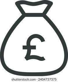 Geldsymbol, Vektorbild. Illustration des Designbildes der Dollar-Währung
