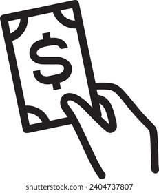 Money icon symbol vector image. Illustration of the dollar currency design image