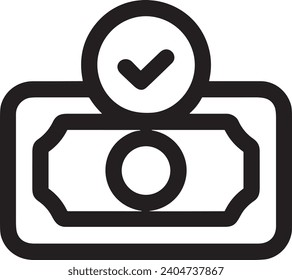 Money icon symbol vector image. Illustration of the dollar currency design image