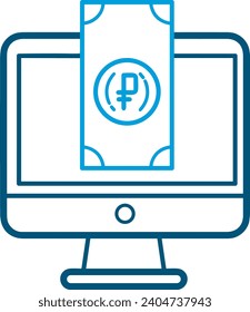 Money icon symbol vector image. Illustration of the dollar currency design image