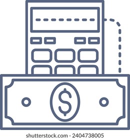 Money icon symbol vector image. Illustration of the dollar currency design image