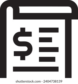Geldsymbol, Vektorbild. Illustration des Designbildes der Dollar-Währung