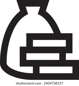 Money icon symbol vector image. Illustration of the dollar currency design image