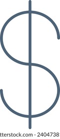Imagen vectorial del símbolo del dinero. Ilustración de la imagen de diseño de moneda en dólares