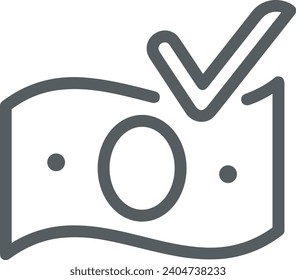 Money icon symbol vector image. Illustration of the dollar currency design image