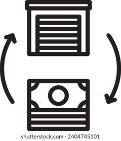 Money icon symbol vector image. Illustration of the dollar currency design image