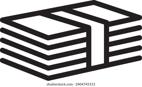 Imagen vectorial del símbolo del dinero. Ilustración de la imagen de diseño de moneda en dólares