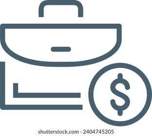 Money icon symbol vector image. Illustration of the dollar currency design image