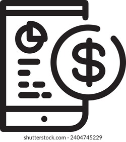 Imagen vectorial del símbolo del dinero. Ilustración de la imagen de diseño de moneda en dólares
